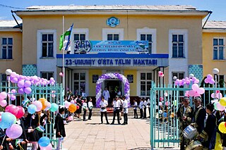 Gebäude der Allgemeinbildenden Mittelschule Nr. 23 in Andijan