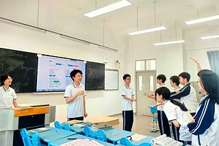 Unterricht an der Zhuhai Qilin High School