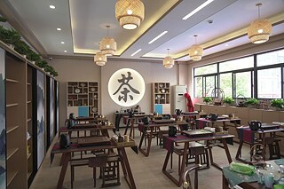 Klassenzimmer in der Shanghai I&C Foreign Languages School