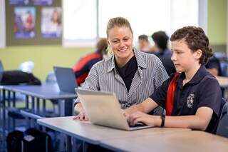 Unterricht an der Box Hill High School