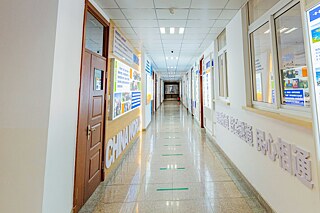 Flur der Dalian No.1 Middle School