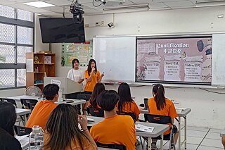 Unterricht an der Taichung Municipal Hui-wen High School