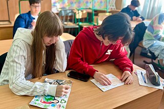 Unterricht am Dniproer Lyzeum für Informationstechnologien