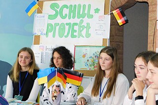 Schüler und Schülerinnen des Lyzeums Nr. 129, Krywyj Rih