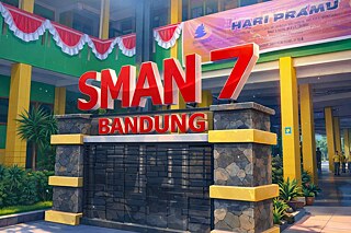 Gebäude der SMA Negeri 7 Bandung