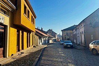 Eine Straße in Valjevo