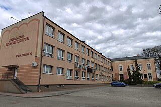 Gebäude des Technikum Nr 1 im. Noblistów Polskich przy Zespole Szkół Ekonomicznych w Starogardzie Gdańskim