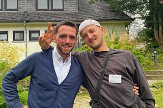 Kurskoordinator Paco und stellvertretender Kurskoordinator Anton