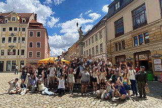 Jugendliche in der Altstadt von Bautzen