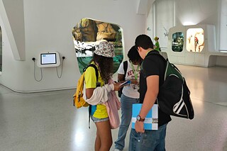 Jugendliche im Naturkundemuseum