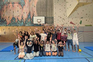 Spiele in der Turnhalle