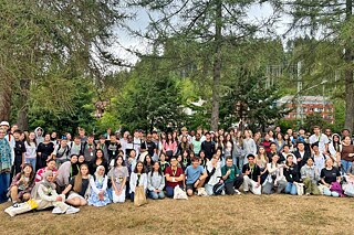 Gruppenbild vor dem Titisee