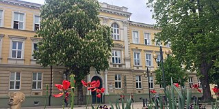 Gebäude des Gymnázium a Jazyková škola s právem státní jazykové zkoušky Břeclav