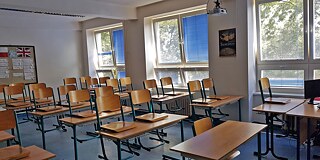 Klassenzimmer des Ostrava Sprachengymnasiums Pavel Tigrid