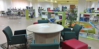 Die Bibliothek der Nazarbayev Intellectual School of Chemistry/Biology