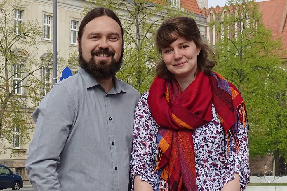 BIDS-Team der Europa-Universität Viadrina Frankfurt (Oder): Marco Krinowski und Theresa Weicht