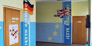 Gebäude des Dobrzen Wielki Lyzeums
