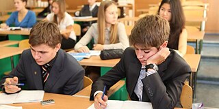 Unterricht am Gymnasium Nr. 1 Nowosibirsk