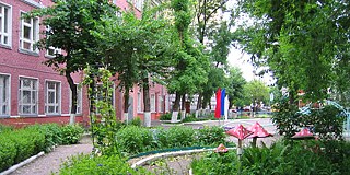 Garten der Schule Nr. 2104 Moskau