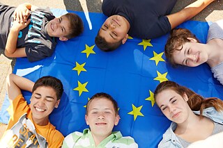 Schülerinnen und Schüler der Europaschule Bornheim