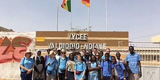 Partnerschüler*innen des Lycée Valdiodio Ndiaye