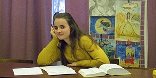Im Museum der Schule Nr. 303 (Friedrich-Schiller-Schule) St. Petersburg