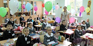 Unterricht an der Schule Nr. 75 St. Petersburg