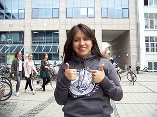 Eine Schülerin aus Südamerika in Jena