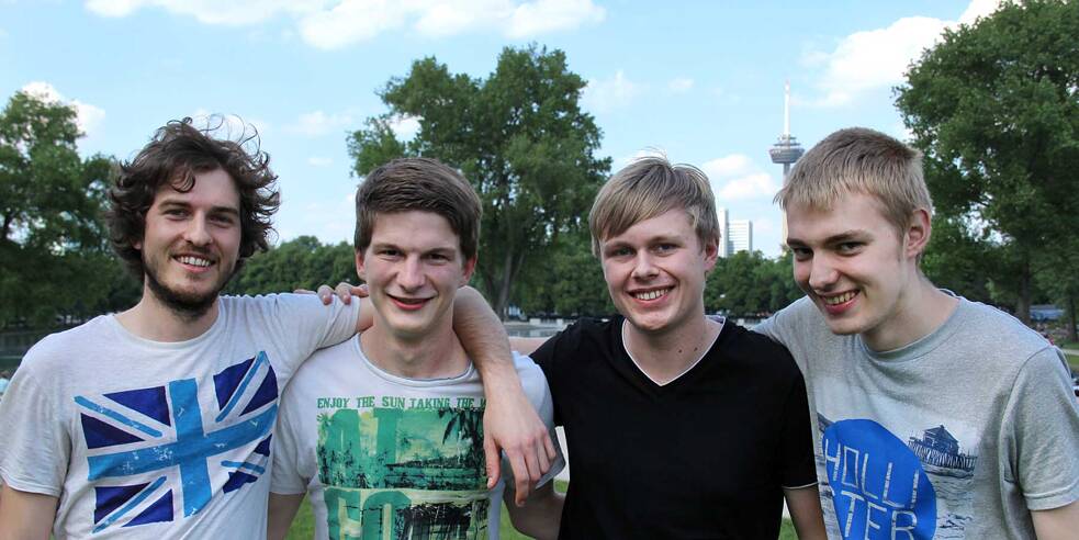 David , Kai, Markus und Johannes