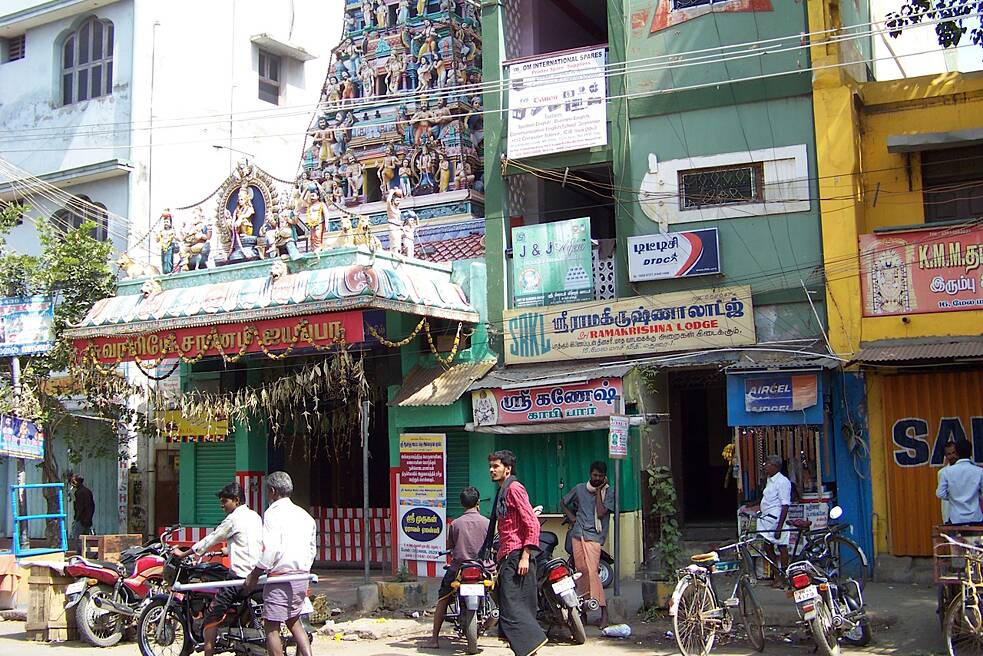 Straßenszene aus Madurai in Indien | © Katja Hanke