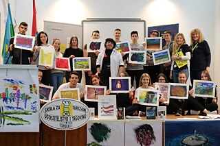 Gruppenbild Literatur- und Kunstkarawane © PASCH-Team Pula Gruppenbild Literatur- und Kunstkarawane