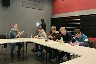 Teilnehmende des VR Workshops