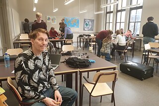 Teilnehmende am Pop-Up Escape Room 