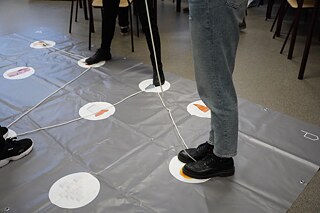 Teilnehmende am Pop-Up Escape Room 