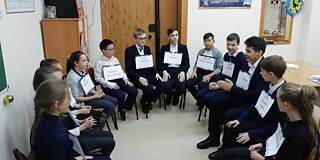 Unterricht am Gymnasium Nr. 3 in Karaganda
