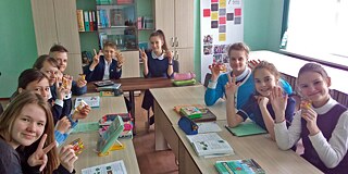 Deutschunterricht an der Schule Nr. 2 in Borisov