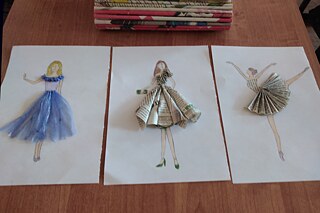 Mode aus Abfall- und recycelten Materialien