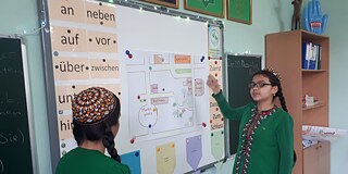 Präsentation der Aufgabe Mittelschule Nr. 27, Turkmenabat