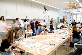 Im DLR_School_Lab konnten sich die Teilnehmenden mit Aerodynamik beschäftigen.