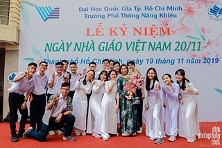Feierlichkeiten an der Nang Khieu Oberschule Vietnam