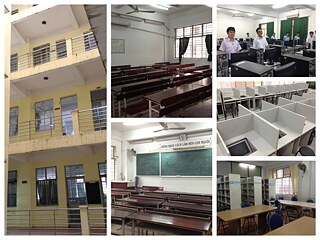 Collage Schulgebäude, Nang Khieu Oberschule