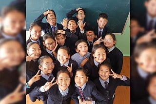 Schülerinnen und Schüler an der Schule Nr. 14