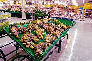 Bananen im Supermarkt auf den Philippinen