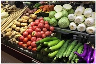 Obst und Gemüse aus China