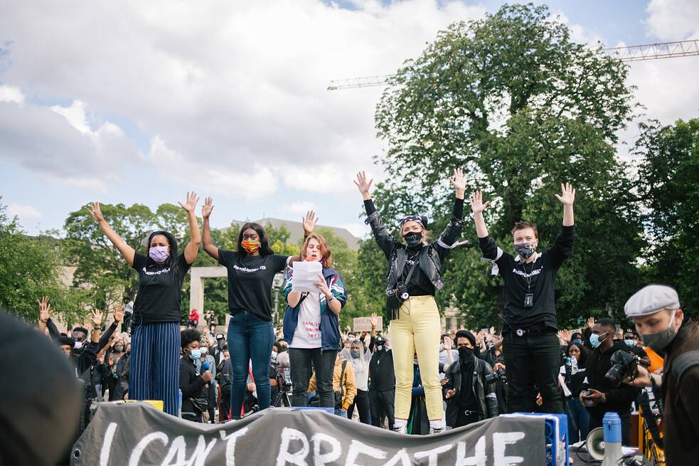 Black-Lives-Matter-Demonstration in Hannover im Juni 2020