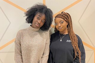 Meine Freundinnen Audrey (links) und Miriam (rechts)