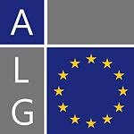Logo Logo mit grau und blau und integriertem EU-Logo