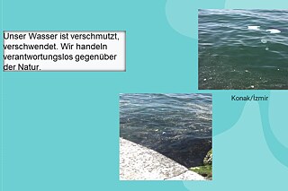 Zwei Fotos von Wasser