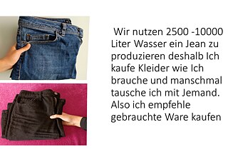 Zwei gefaltete Hosen