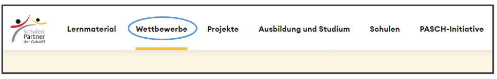 Wettbewerbe PASCH-Menü